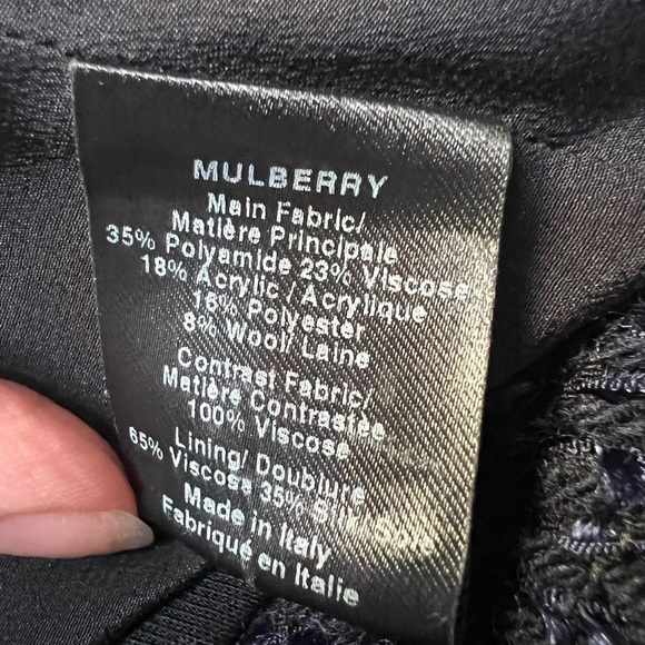 Mulberry Blue and Black Tassel Threaded Dress, 6 - Picture 4 of 8